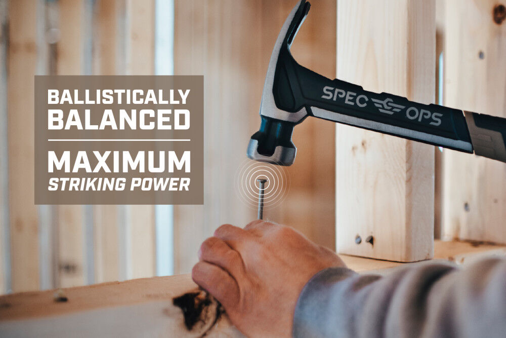 Spec Ops 22 Oz Milled Face Framing Hammer, Steel Handle, large image number 4