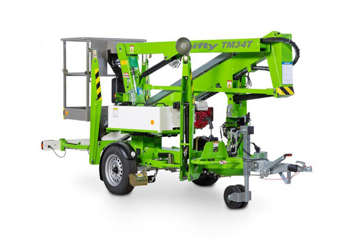 Niftylift 33.5' Cherry Picker Trailer Mounted Towable with Telescopic Upper Boom - Battery, large image number 2