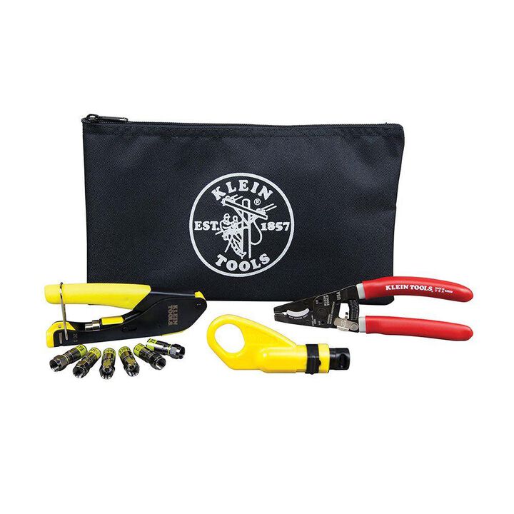 Klein Tools Coax Cable Installation Kit w/Pouch
