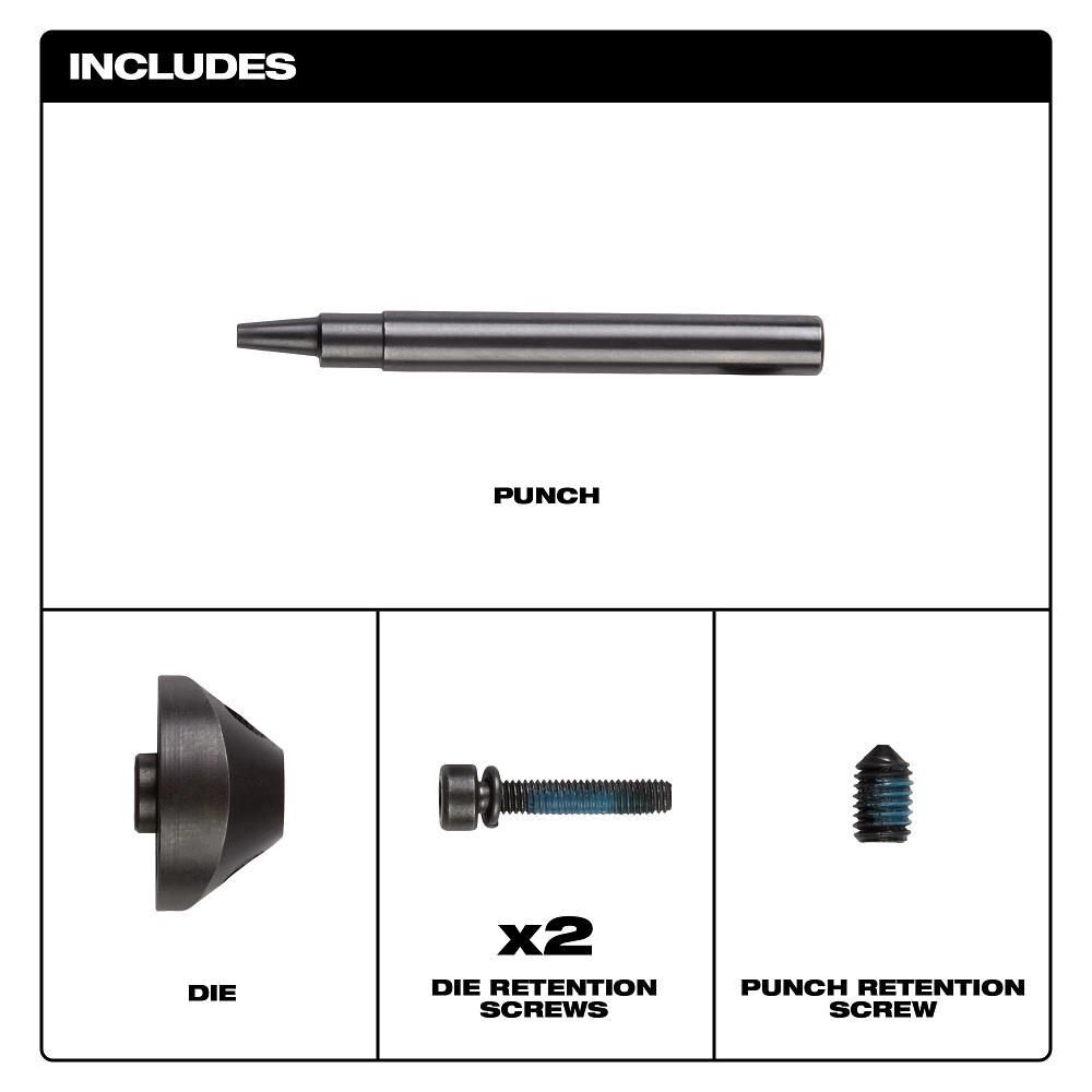 Milwaukee M12 FUEL 16 Ga Nibbler Punch & Die Set, large image number 2