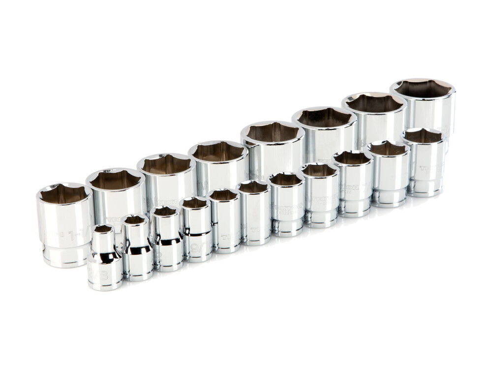 Tekton 1/2 Inch Drive 6 Point Socket Set, 19 Pieces (3/8 - 1-1/2 Inch), large image number 1