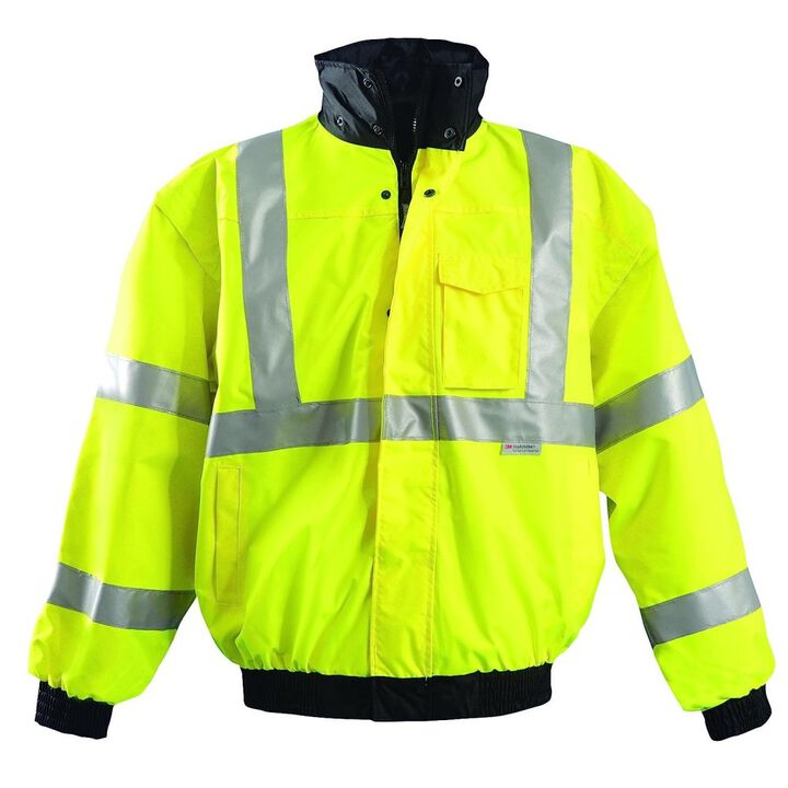 Occunomix Four-Way Original Bomber Jacket Hi-Viz Yellow Medium ANSI Class 3, large image number 0