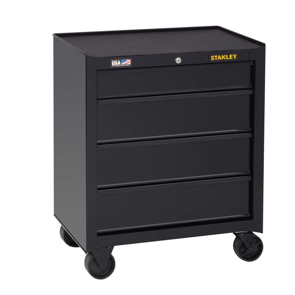 Stanley 26 Inch W 100 Series 4-Drawer Rolling Tool Cabinet, large image number 3