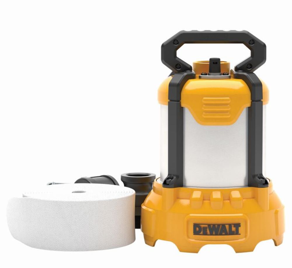 DEWALT Submersible Utility Pump 1/3 HP Aluminum with Hose Kit, large image number 4