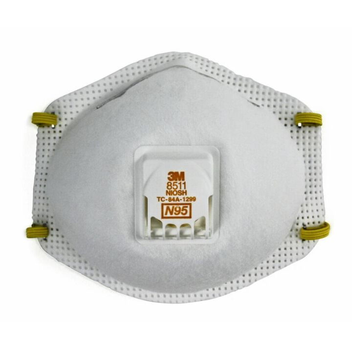 3M Cup Shaped Cool Flow Valve N95 Particulate Respirator - 10 Pack