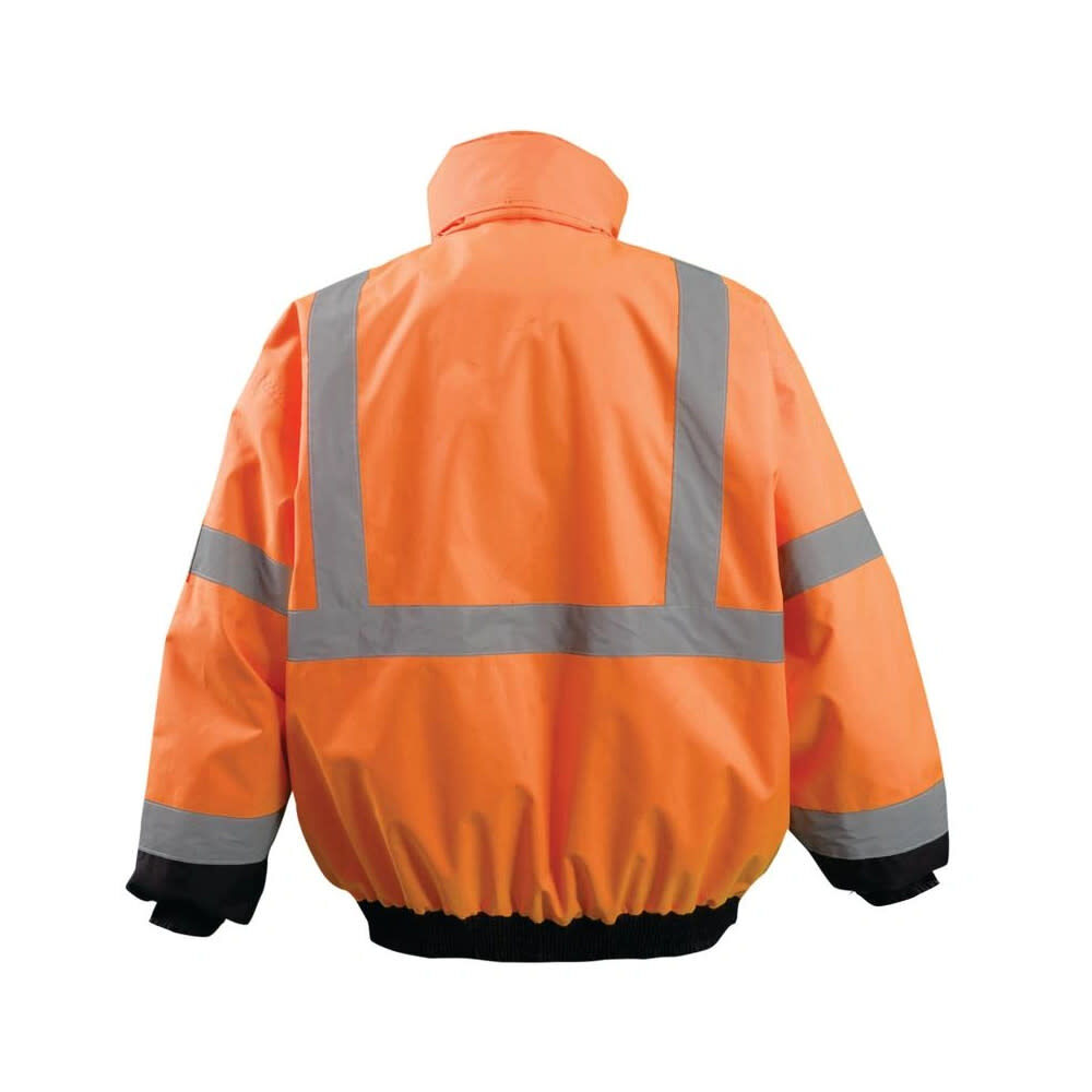 Occunomix Hi-Vis Orange Value Black Bottom 2-in-1 Bomber Jacket 4X, large image number 2
