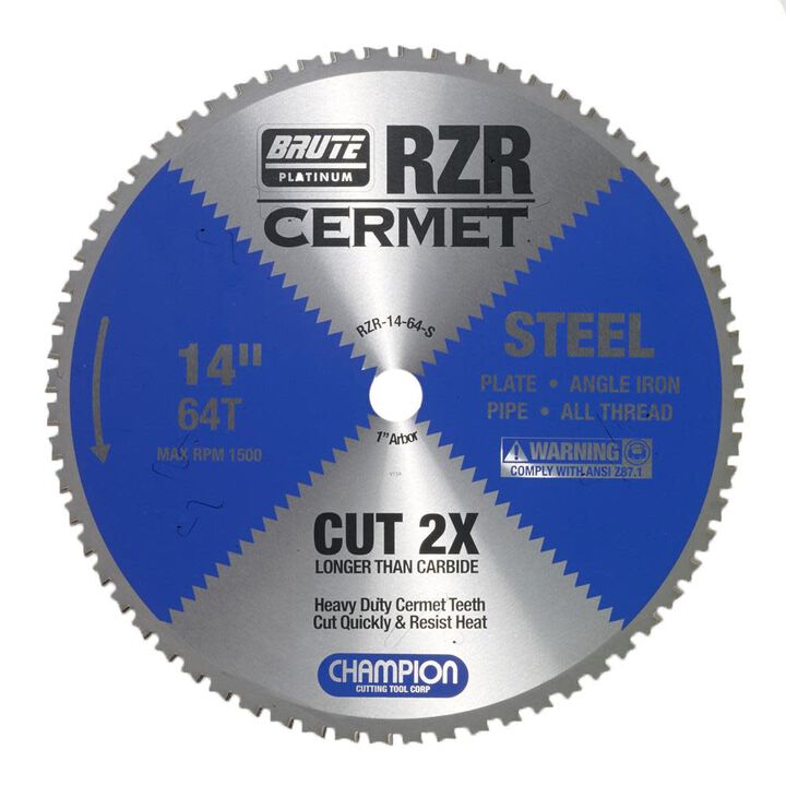 Champion Cutting Tool Cermet Tipped Circular Saw Blade 14in (Steel Cutting)