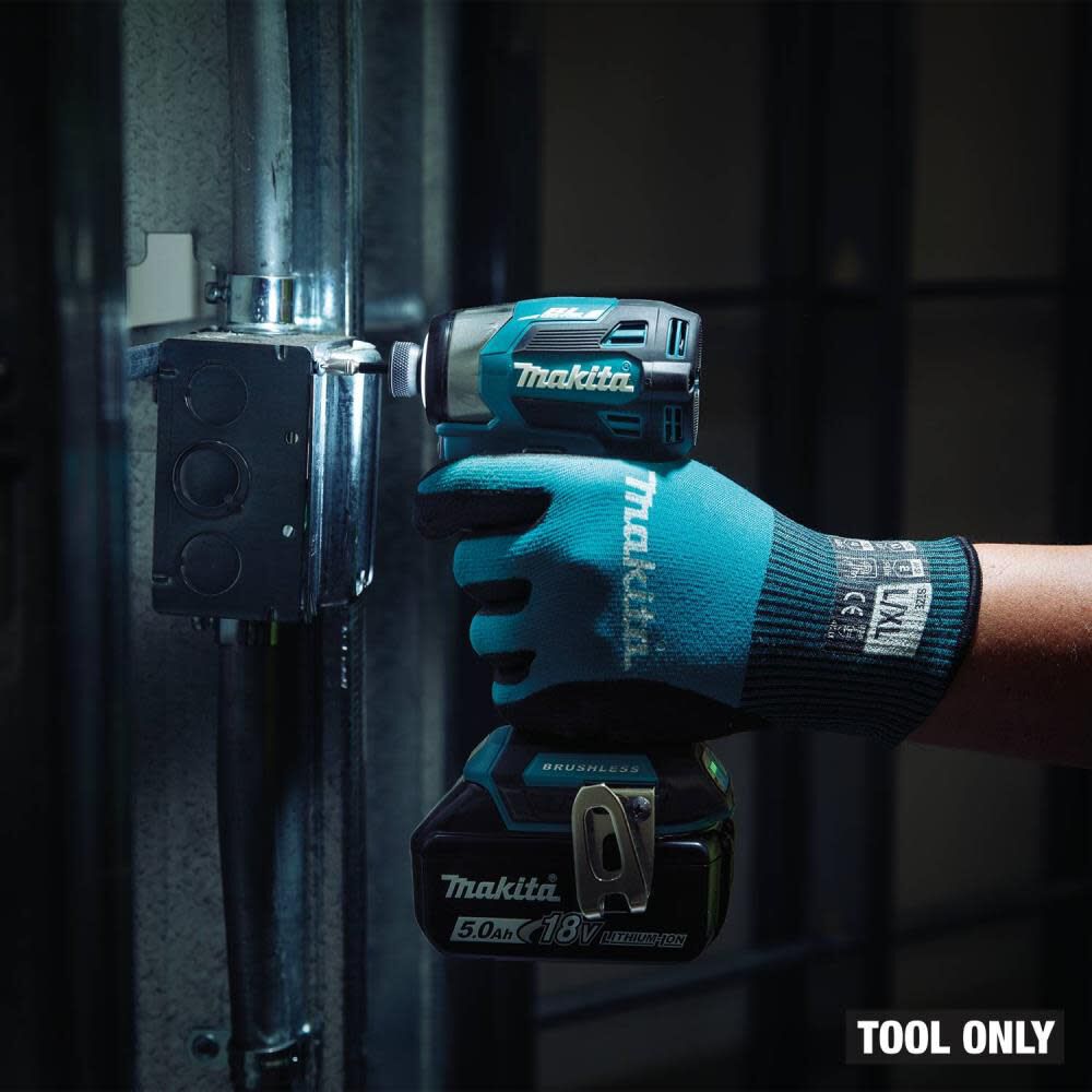 Makita 18V LXT Lithium Ion Brushless Cordless Quick Shift Mode 4 Speed Impact Driver Tool Only & ImpactX 100 pc. Driver Bit Set Bundle, large image number 17
