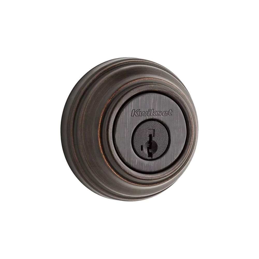 Kwikset Venetian Bronze Keyed Entry Double Cylinder Door Deadbolt, large image number 1