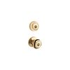 Kwikset Polished Brass Juno Door Knob & Single Cylinder Deadbolt Set, small image number 1