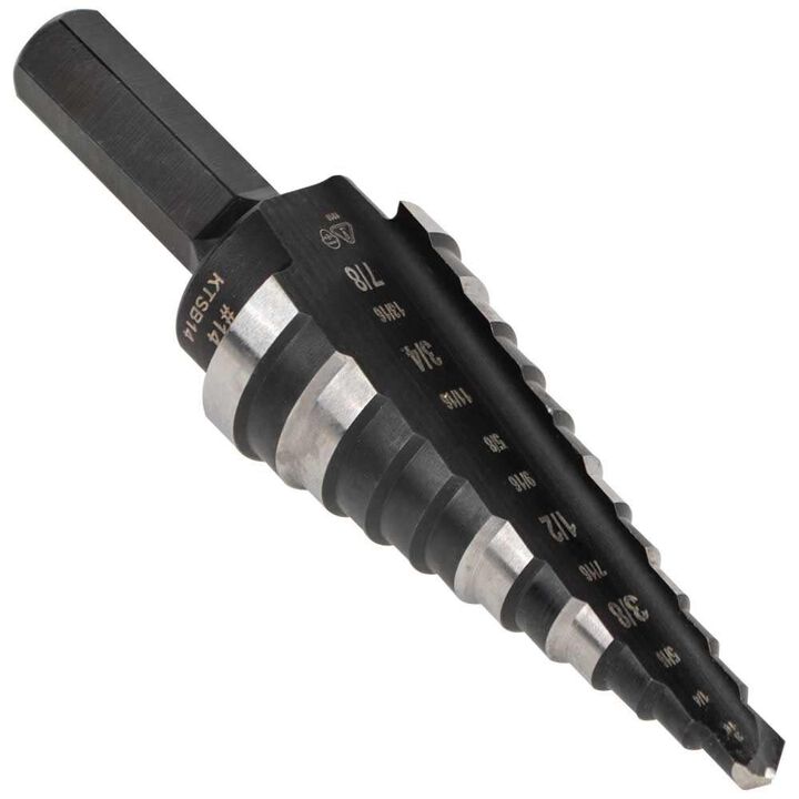 Klein Tools Step Drill Bit #14 Double-Fluted