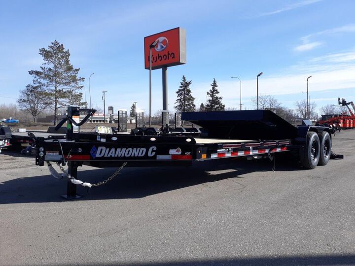 Diamond C 22 Ft. x 82 In. Low Profile Hydraulically Dampened Tilt Trailer, large image number 0