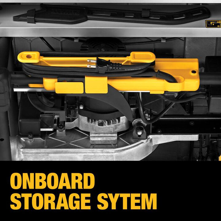 DEWALT 10in Jobsite Table Saw 32 1/2in Rip Capacity & Rolling Stand, large image number 3