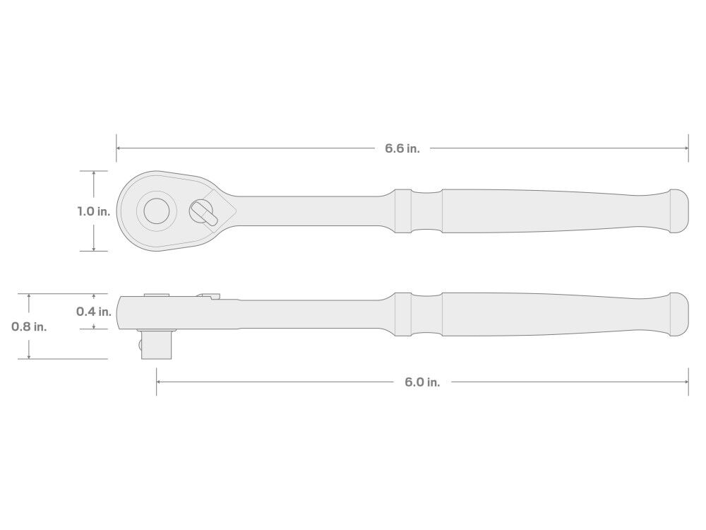 Tekton 1/4 Inch Drive x 6 Inch Quick-Release Ratchet, large image number 7