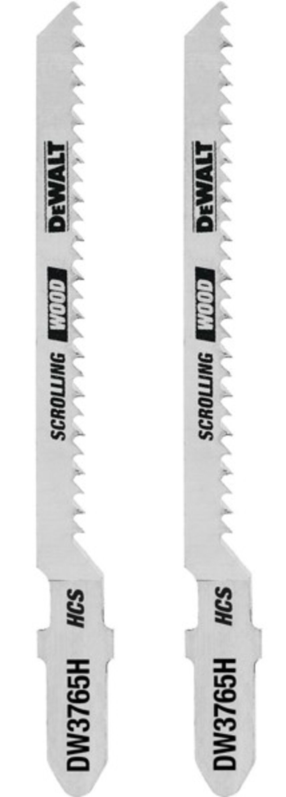 DEWALT 4 Inch 12 TPI T Shank Trim Coping Wood Cutting Jig Saw Blade 2 Pieces, large image number 1