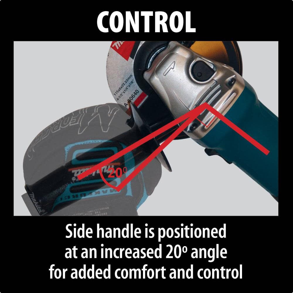 Makita 1In AVT SDS+ Rotary Hammer and 4-1/2In Angle Grinder Package, large image number 3