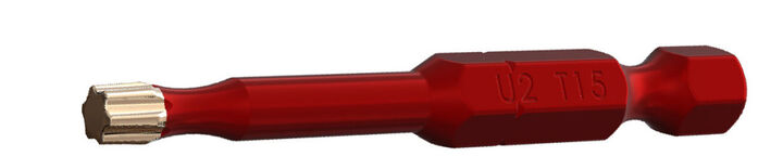 U2 Fasteners U-Bit T15 2 Inch Impact Bits 2 Pack