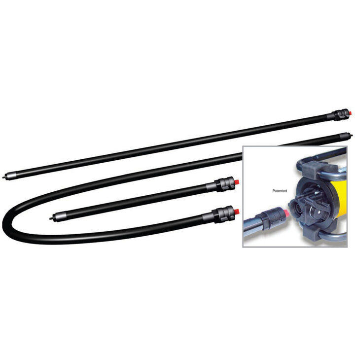 Oztec Industries Flexible Concrete Vibrator Shaft Assembly 7' with QD Coupler, large image number 1