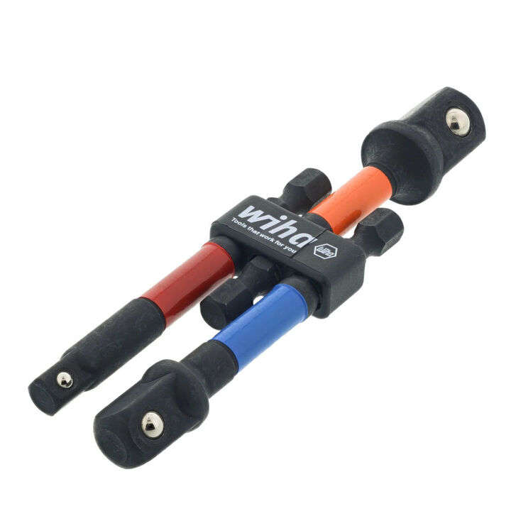 Wiha Color Coded Socket Adapters, 3 Piece, large image number 1