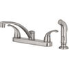 Oakbrook Coastal Kitchen Faucet Two Handle Brushed Nickel, small image number 1