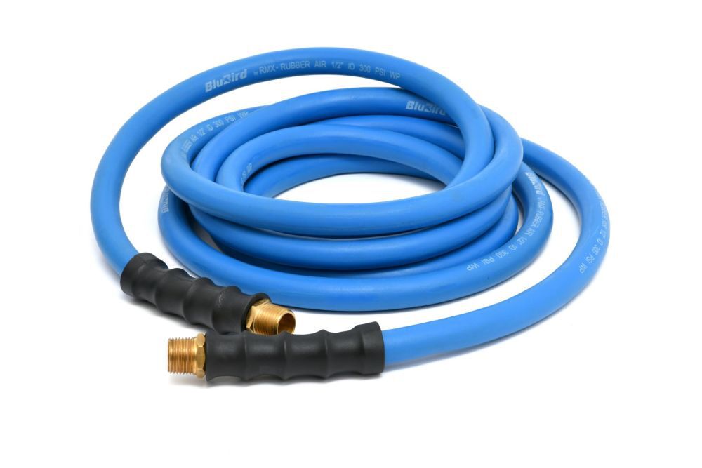 BluBird 1/2 Inch x 25 Ft. Rubber Air Hose Assembly, large image number 2