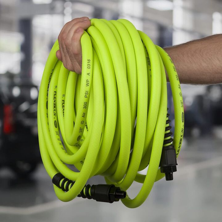 Flexzilla 3/8 Inch x 100ft ZillaGreen Repairable Air Hose, large image number 6