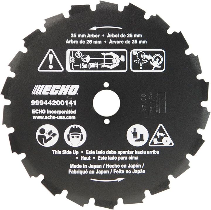 Echo 8 Inch Diameter 22 Tooth Brush Blade for Trimmers and Brushcutters