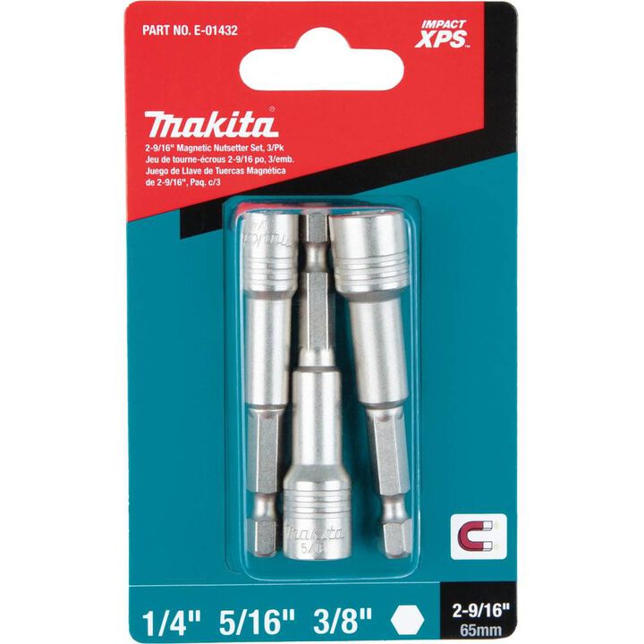 Makita Impact XPS 2-9/16 Inch Magnetic Nutsetter Set, 3 Pieces, large image number 5