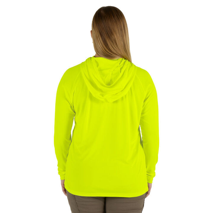 Milwaukee Women's WORKSKIN Hooded Sun Shirt - Yellow 2X, large image number 8