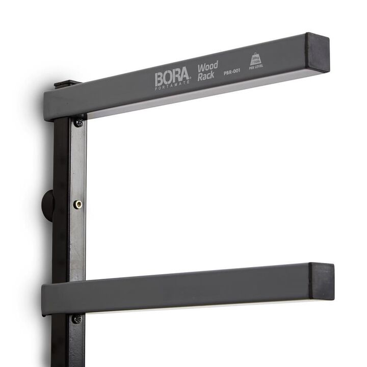Bora Portamate Wood Rack 6 Tier Wall Mounted Gray/Black, large image number 5
