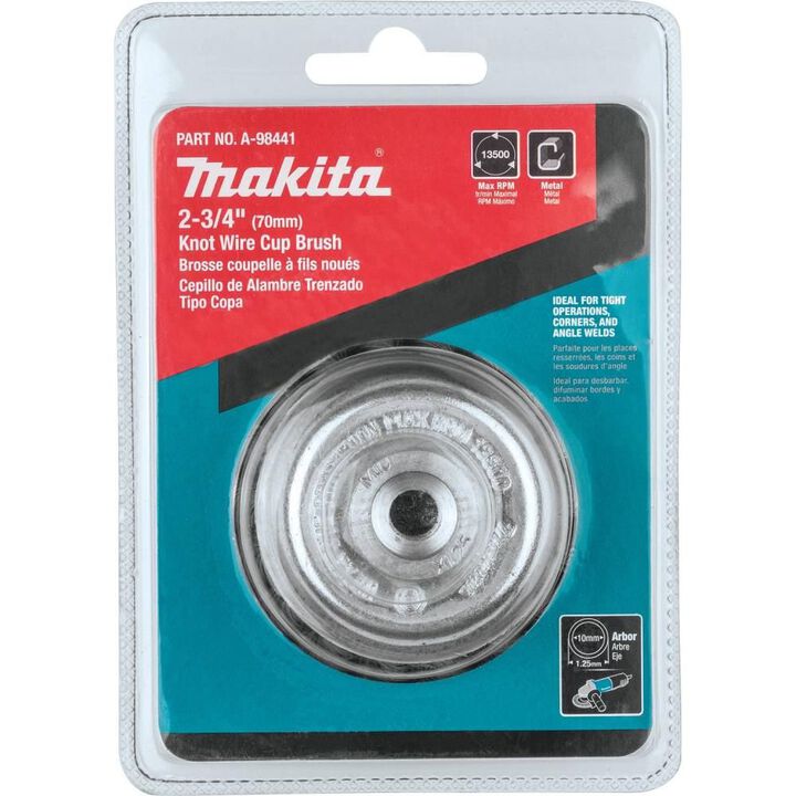 Makita 2-3/4in Knot Wire Cup Brush M10 x 1.25, large image number 4