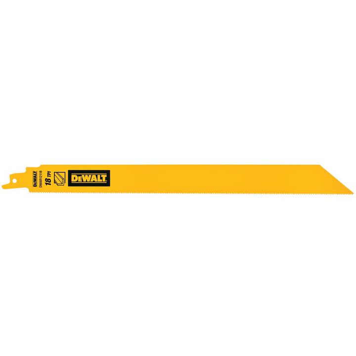 DEWALT 12 Inch 18 TPI Metal Cutting Reciprocating Saw Blades 5 Pieces