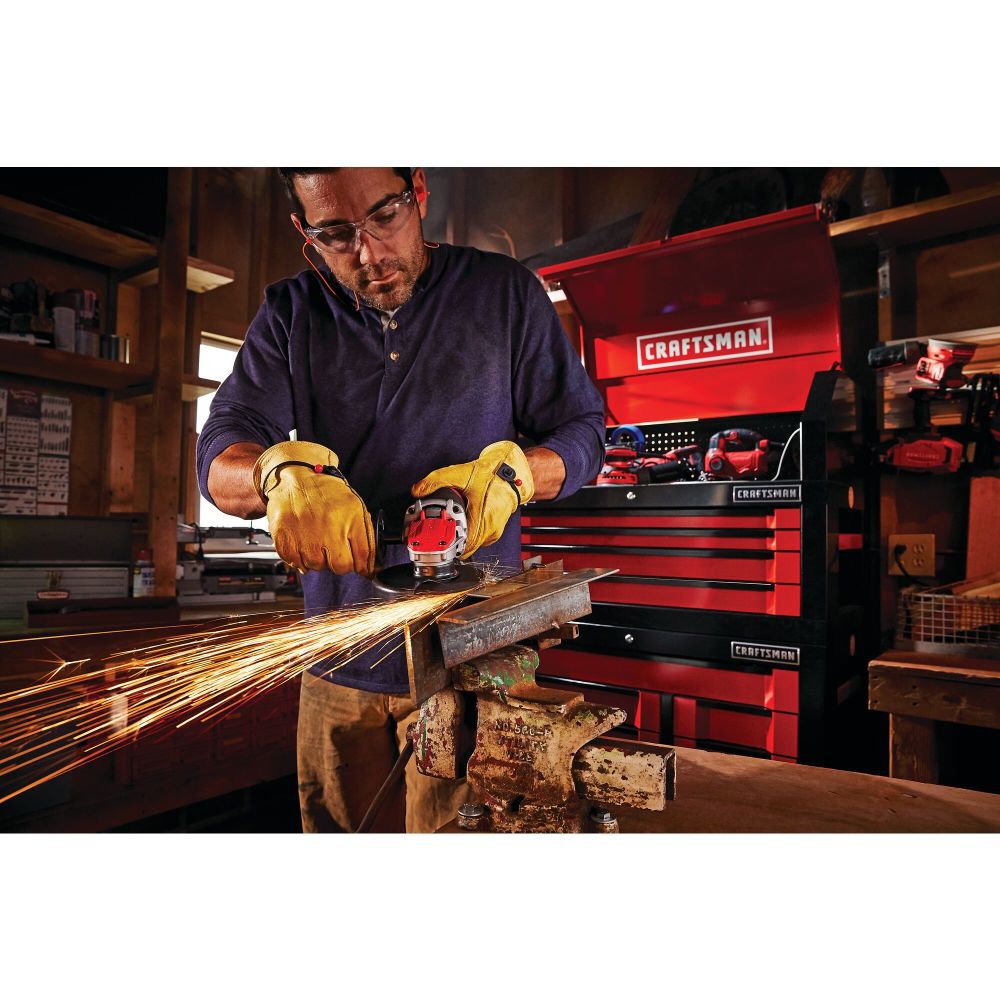 CRAFTSMAN 7-1/2 Amp 4-1/2 Inch Electric Small Angle Grinder, large image number 10