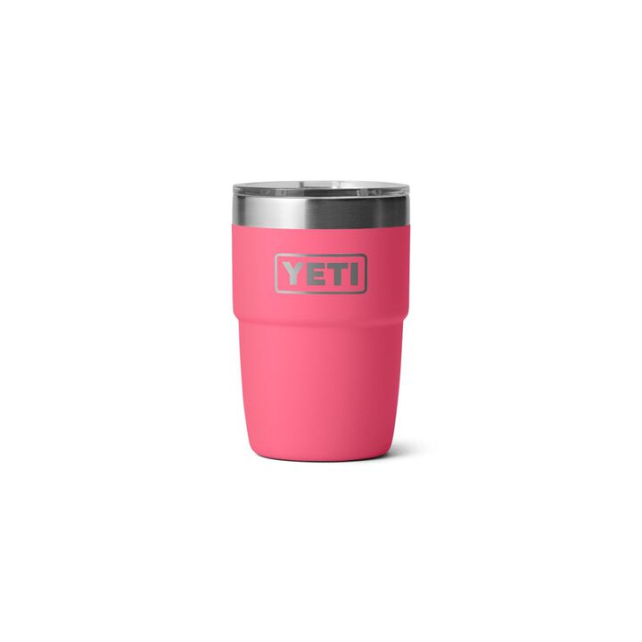 YETI Rambler 8 Oz Ceramic Lining Stackable Cup with MagSlider Lid Tropical Pink