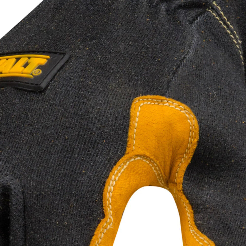 DEWALT Welding Gloves 3X Black/Yellow Premium Leather TIG, large image number 5