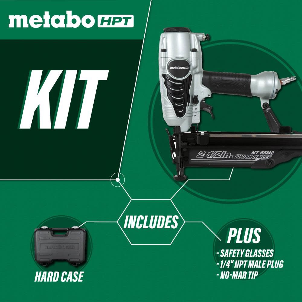 Metabo HPT 2-1/2 In. 16 Gauge Finish Nailer (with Air Duster), large image number 5