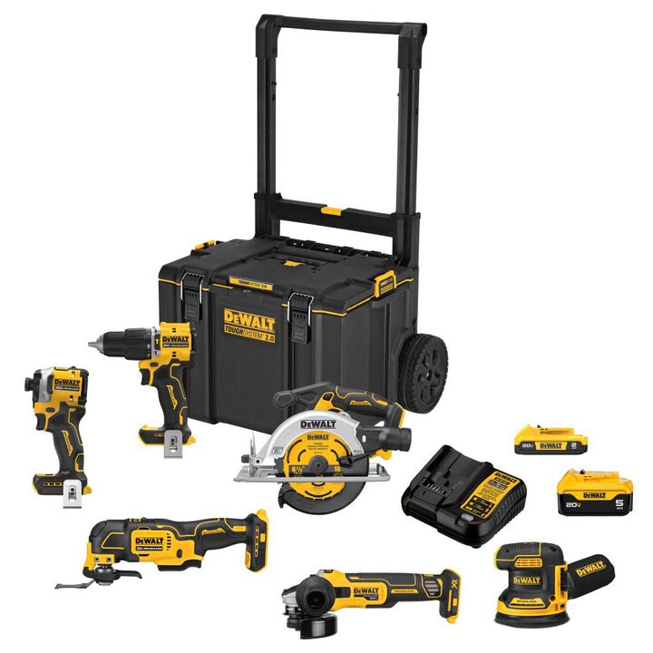 DEWALT 20V Max TOUGHSYSTEM 6 Tool Combo Kit
