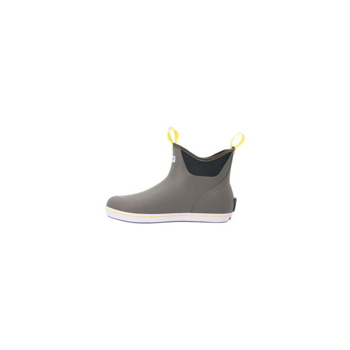 XTRATUF Men's 6 Inch Ankle Deck Boot Medium Width Gray/Yellow Size 11, large image number 4