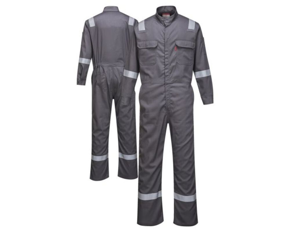 Portwest Bizflame 88/12 Iona Fire Resistant Coverall Grey - XL, large image number 1