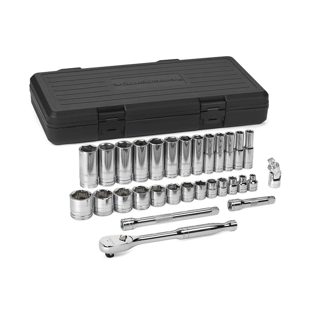GEARWRENCH Mechanics Tool Set 30 pc. 3/8 In. Drive 6 Point SAE Standard/Deep, large image number 1