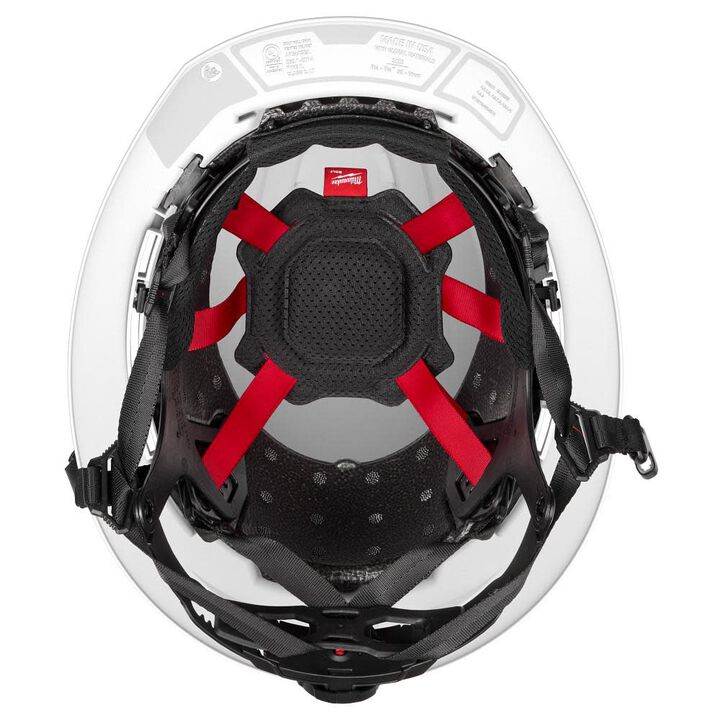 Milwaukee BOLT Blue Full Brim Safety Helmet Type 2 Class E & USB Cooling Fan, large image number 1