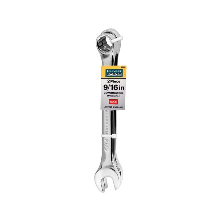 Allied International Harvest Forge 9/16 Inch Alloy Steel Combination Wrench Set, 2 Pieces