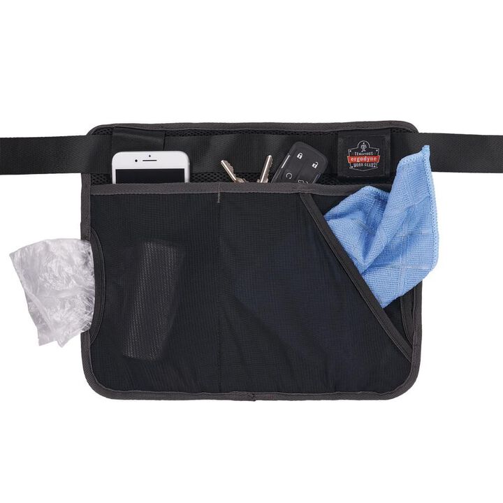 Ergodyne Arsenal 5715 Black Cleaning Apron Pouch with Pockets, large image number 8