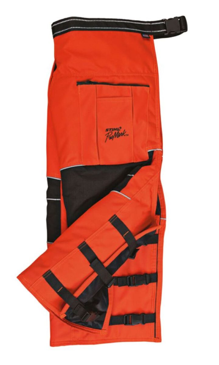 Stihl 36inch Orange 9 Layer Chainsaw Protective Apron Chap, large image number 2