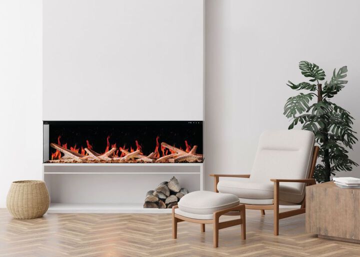 Napoleon Luminex 65 Inch Single-Sided Electric Linear Built-In Fireplace, large image number 7