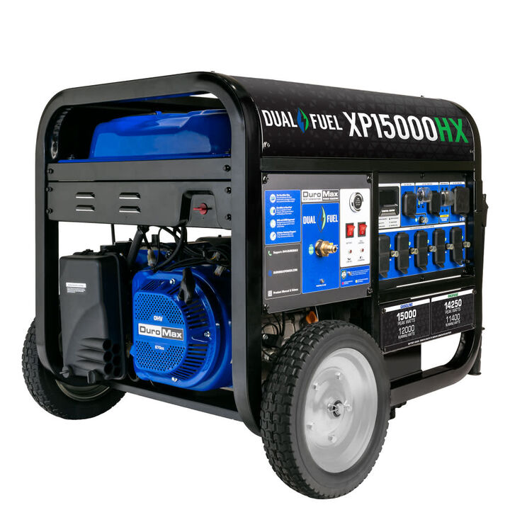 Duromax 15,000 Watt Dual Fuel 50-State Portable Generator with CO Alert