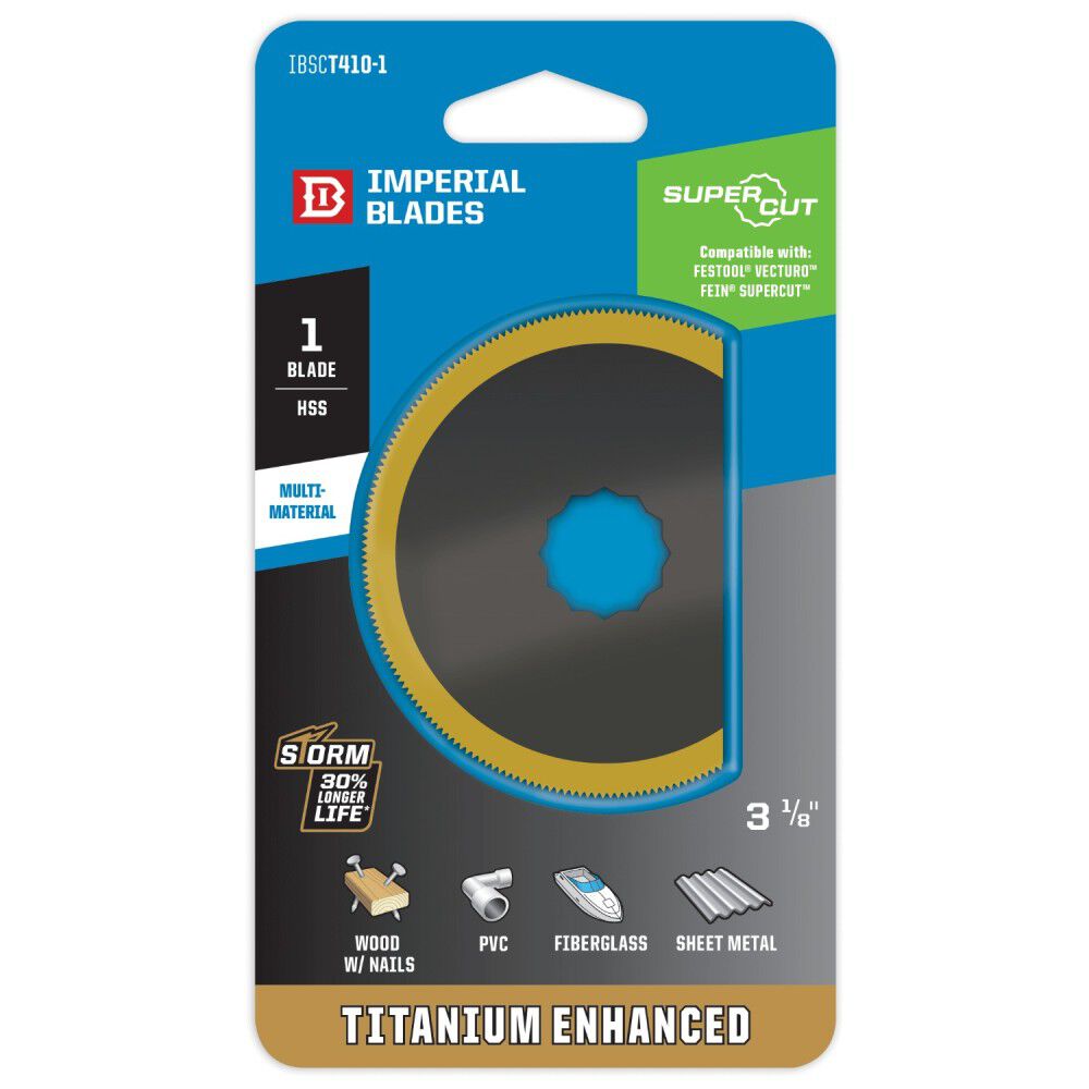 Imperial Blades SuperCut 3-1/8in Storm Titanium Thin Metal Segment Blade 1PC, large image number 5
