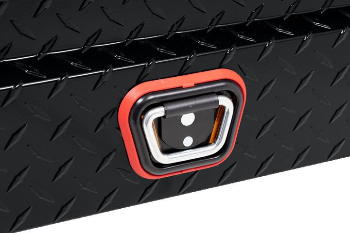 Weather Guard Saddle Truck Tool Box Aluminum Compact Low Profile Black, large image number 7