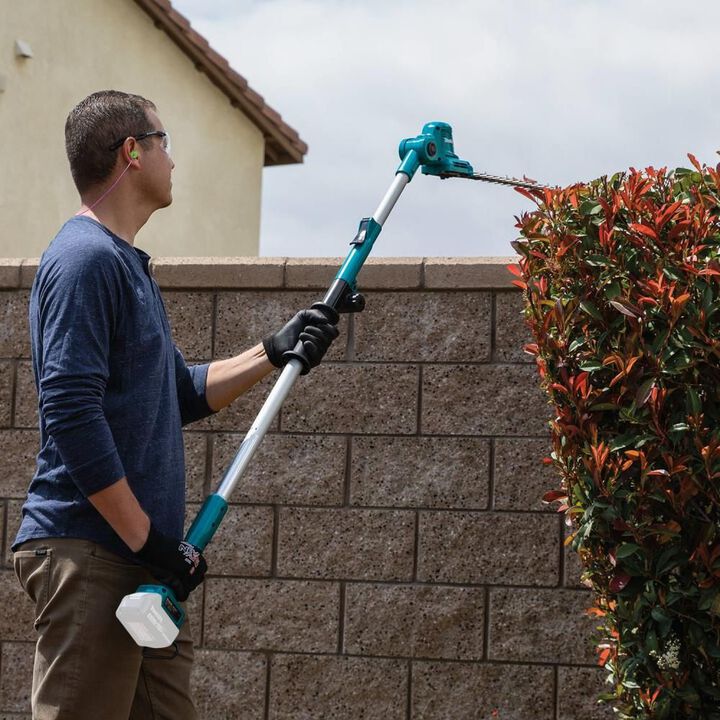 Makita 18V LXT Hedge Trimmer Lithium Ion Cordless 18in Telescoping Articulating Pole (Bare Tool), large image number 9