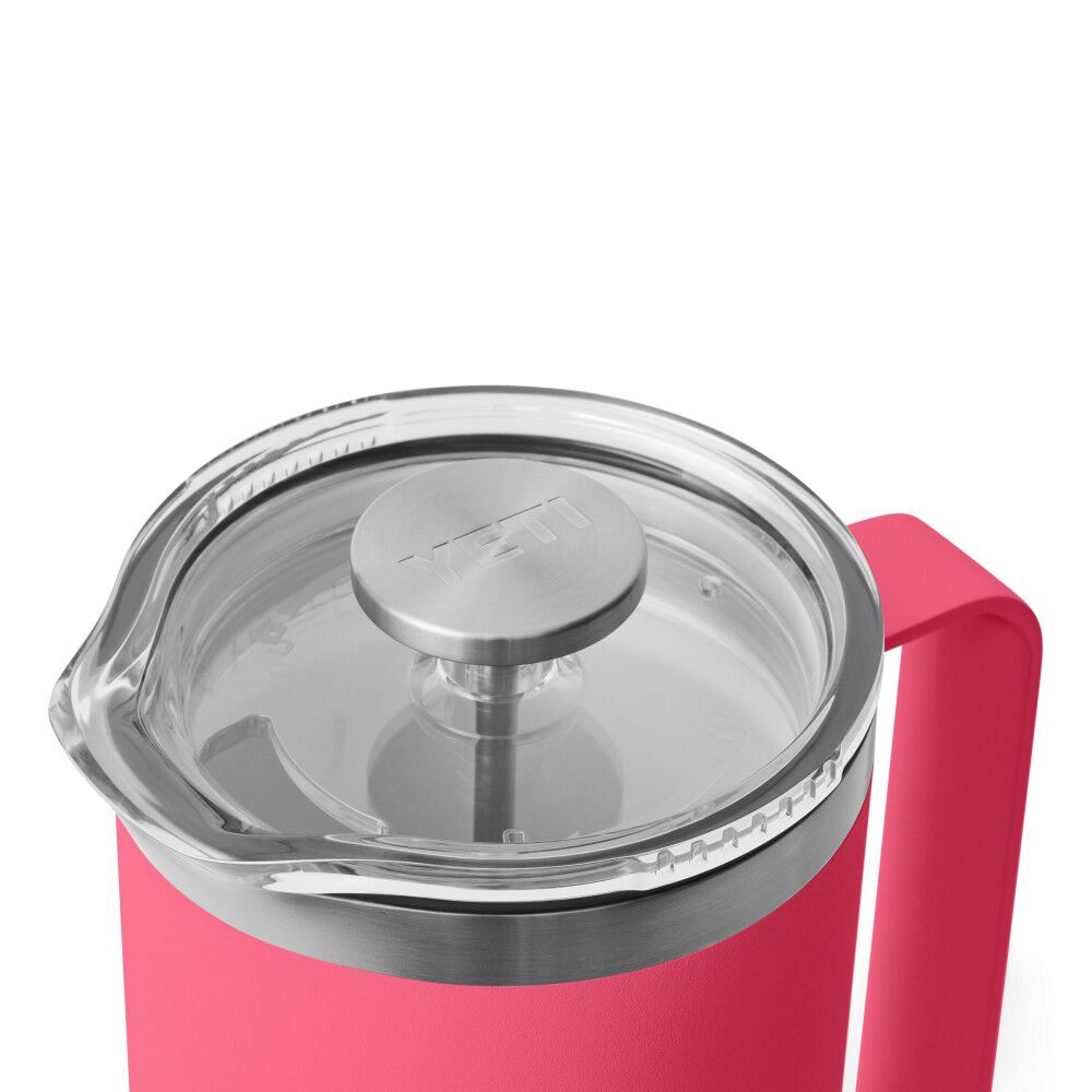 YETI 34 Oz Rambler French Press with Twist-to-Lock Lid Tropical Pink, large image number 8